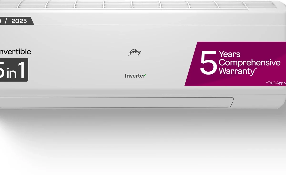 Godrej 3 Star Inverter Split AC 2025 | 5-in-1 Convertible Cooling Non Wi-Fi